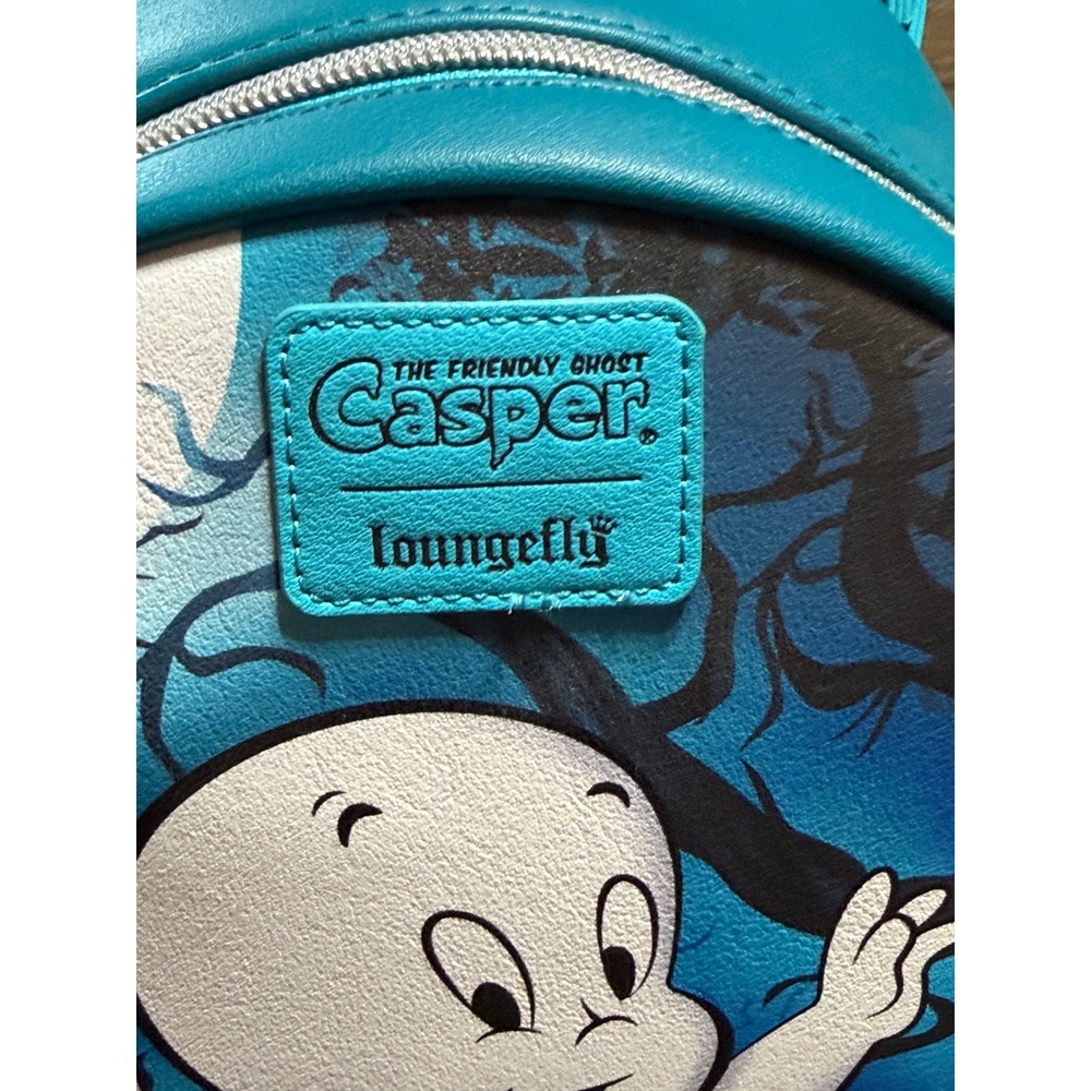 Loungefly Casper the Friendly Ghost Mini Backpack OS Blue NWT Halloween Pumpkin - Picture 8 of 9